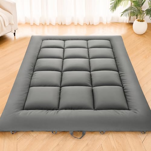 Foldable Japanese Floor Mattress - Twin Size Memory Foam Futon for Guests