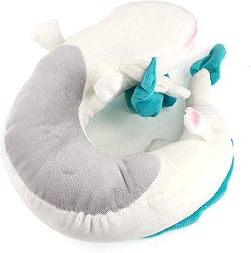 Anime Neck Pillow White Dragon Plush Doll Toy Kids Travel Neck Pillow, Cute Haku Plush for Chrismas Birthday Gift