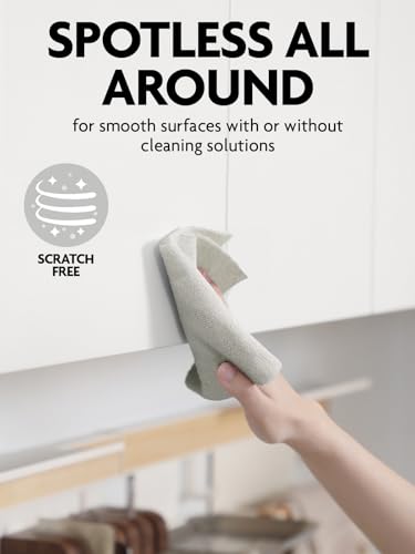 Reusable Microfiber Kitchen Towels - 40 Count Tear-Away Dish Cleaning Cloths