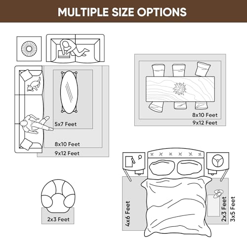 Non-Slip Rug Pad 4x6 Ft, 1/4 Inch Thick Felt and Rubber Carpet Cushion