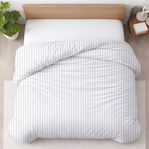 Twin Size Duvet Cover - 100% Egyptian Cotton, 600 TC, Soft & Durable
