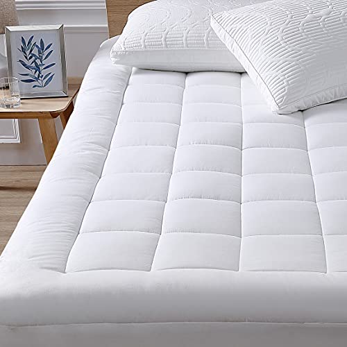 Cooling Mattress Pad Topper - Queen Size, Pillow Top, Deep Pocket