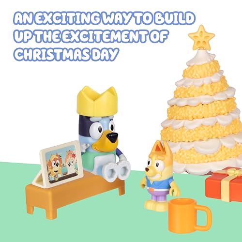 Bluey Christmas Swim 24-Day Advent Calendar Toy Playset with Mini Figures