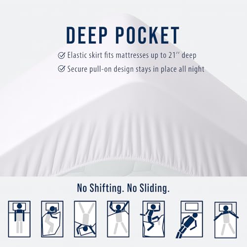 Queen Quilted Mattress Pad – Soft Cooling Topper with Deep Pocket