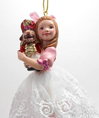 Nutcracker Ornament Clara Girl Holding Nutcracker Christmas Decoration