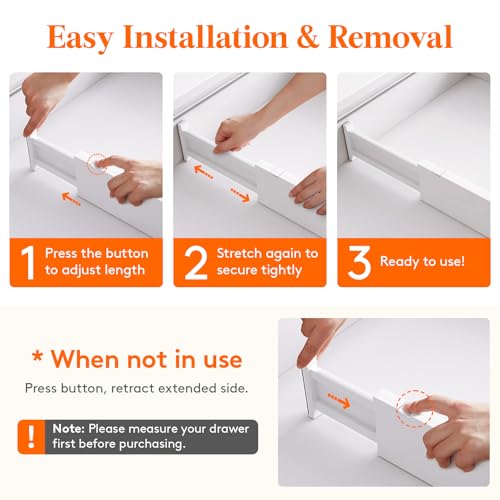 Adjustable Drawer Dividers 8 Pack Expandable Plastic Separators