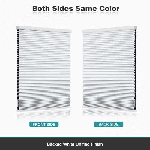 Blackout Cordless Cellular Shades - 34.5" x 64" Honeycomb Blinds