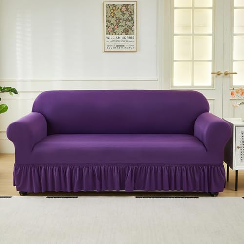 Elastic 2-Seater Sofa Cover - Anti-Slip & Cat Scratch Protection