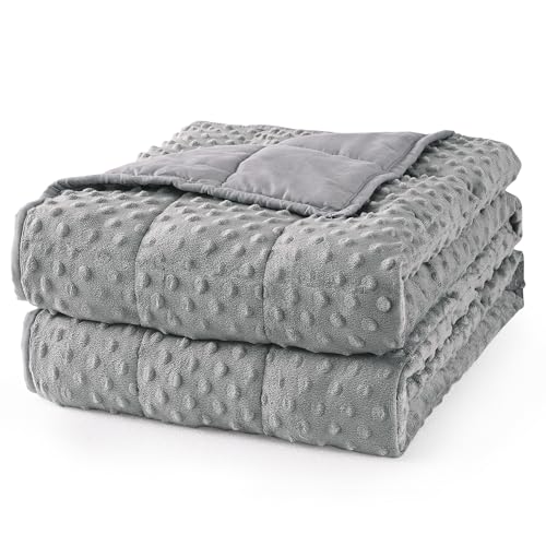 Mr. Sandman Cooling Weighted Blanket for Adults - 15 lb Queen, Grey