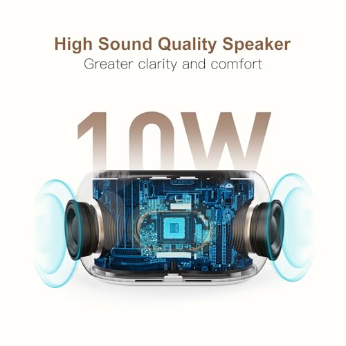 White Noise Sound Machine Alarm Clock with Bluetooth Speaker & 7 Night Lights