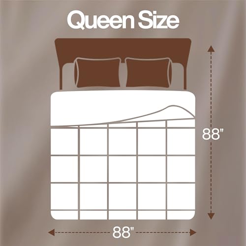 Utopia Bedding Queen Comforter Duvet Insert - White All-Season Fluffy Bed Blanket