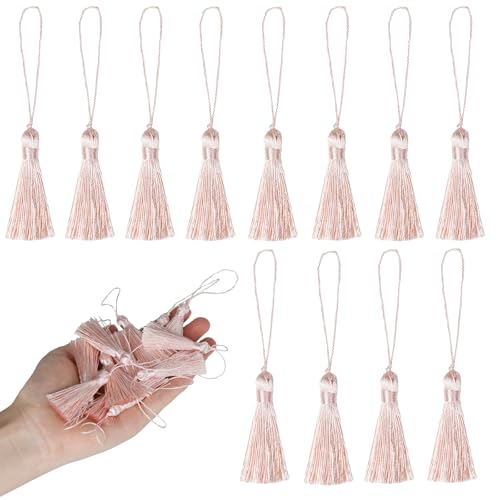 45-Piece Mini Silky Tassels 3.75-Inch for Jewelry Making and DIY Crafts