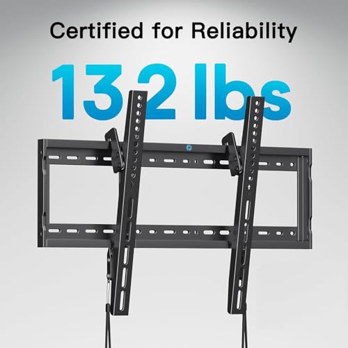 Low Profile Tilting TV Wall Mount Bracket for 37-90 Inch TVs (Up to 132lbs)