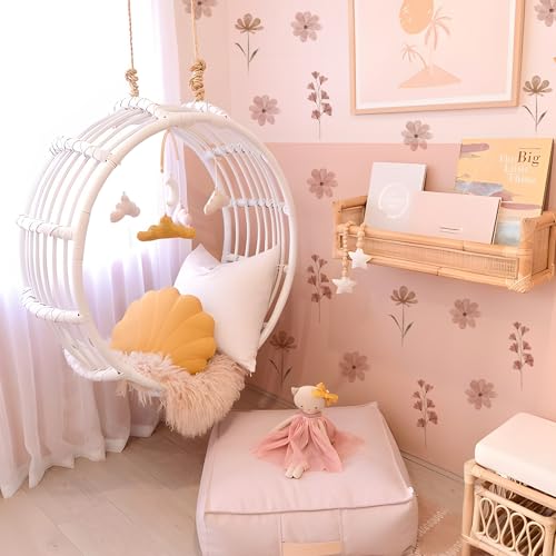 Boho Daisy Flower Wall Decals - 84 Pcs Peel and Stick Floral Stickers