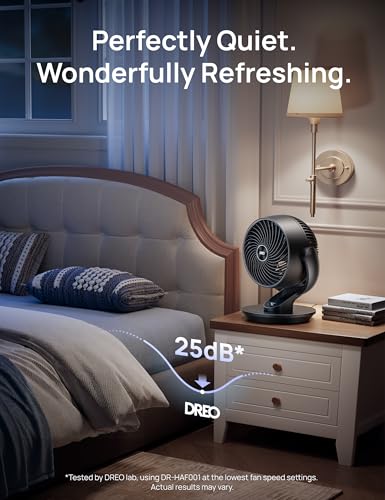 Oscillating Table Air Circulator Fan with Remote and 4 Speeds