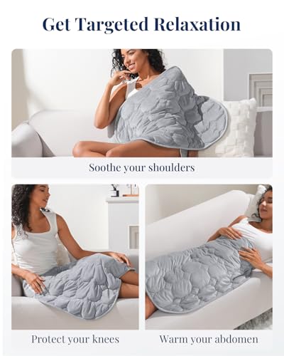 7lb Weighted Lap Blanket, 24"x29" Ultra-Soft Crystal Velvet Sensory Pad