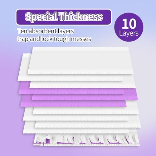10-Pack Disposable Power Mop Refill Pads for Wet & Dry Floor Cleaning