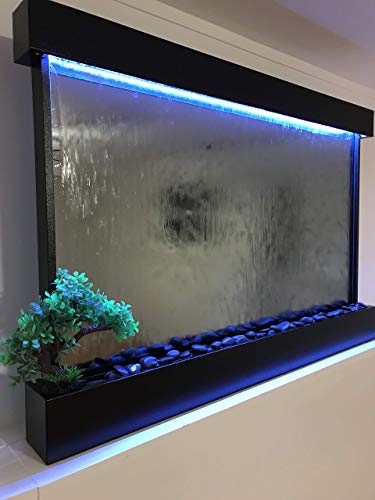 XXL 52" x 35" Wall Hanging Waterfall Fountain with Color Changing Lights