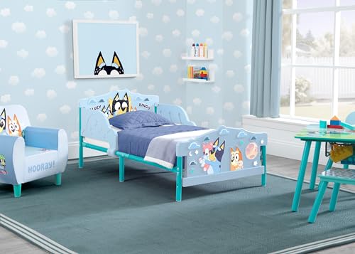 Bluey Toddler Bed with Guardrails - Kids Bed for 15 Months+