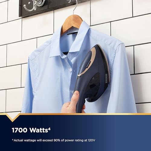 2-in-1 Fabric Iron and Garment Steamer with Ceramic Soleplate