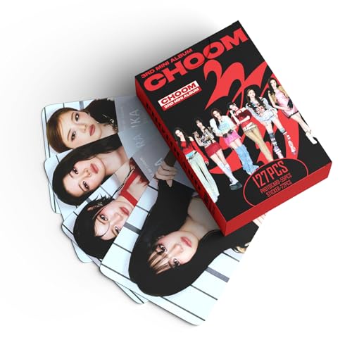 127-Piece Photocard and Sticker Set - 55 Lomo Cards and 72 Stickers