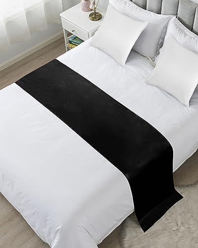 Sabolny Luxury Satin Bed Runner Scarf for King Size Bed - 94"x20"