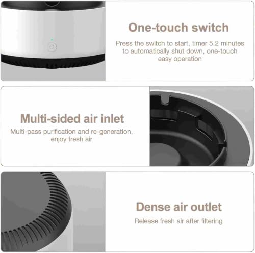 Smokeless Ashtray and Air Purifier, Battery Operated Smoke Remover