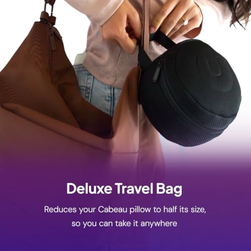 Travel Neck Pillow with Seat Strap & Head Support Technology