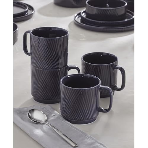 Lenox 898176 Modulus Mugs, Set Of 4, Nightshade