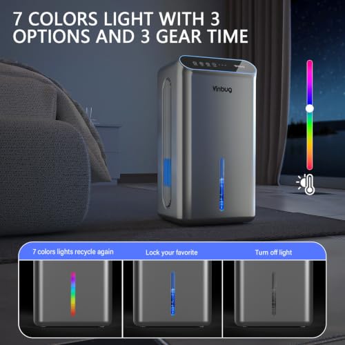 Home Dehumidifier 98 OZ Tank with Drain Hose and Sleep Mode