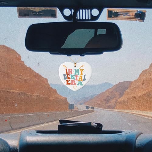 In My Dental Era Ceramic Heart Ornament - Dental Hygienist Gifts for Women & Men, Christmas Gift