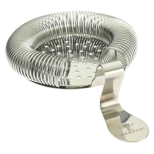 Barfly Throwing Strainer - Stainless Steel Cocktail Barware Tool with Innovative Handle