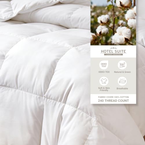 Feather Down Comforter Twin Size | Luxurious All-Season Bedding