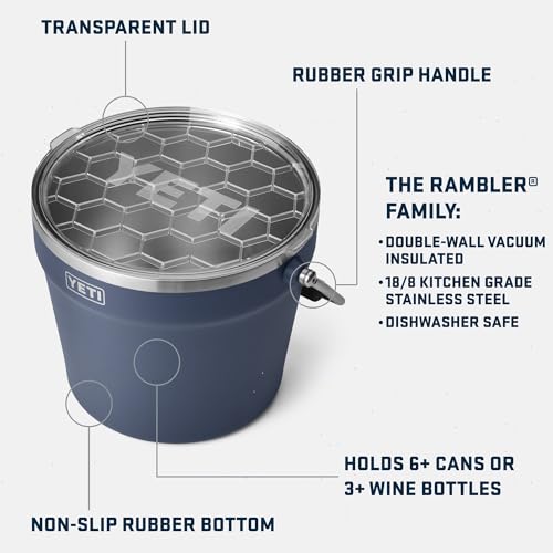 Double-Wall Vacuum Insulated Stainless Steel Ice & Beverage Bucket