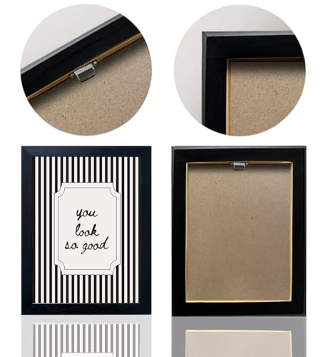 Black and White Bathroom Wall Art Framed Modern Minimalist Canvas Print
