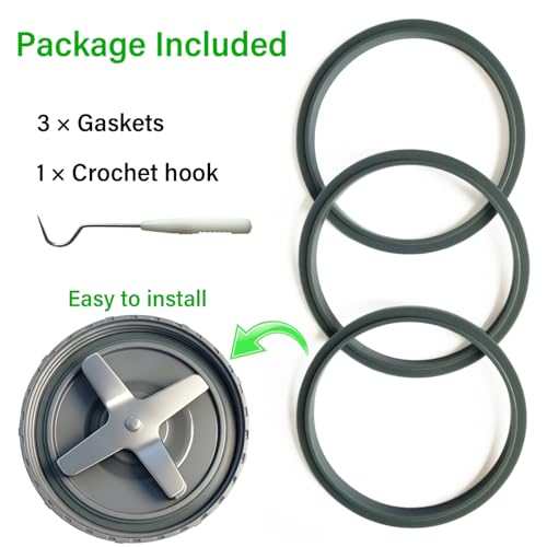 Replacement Silicone Blender Gasket Seal Rings for 600W & 900W Series (3 Pack)