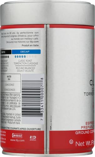 illy Classico Medium Roast Ground Espresso Coffee 8.8 oz Tin