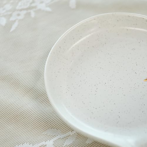 COLLECTIVE HOME Large Ceramic Spoon Rest with Gold Text - 5 x 5.5 in