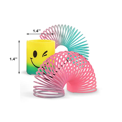 30-Pack Rainbow Magic Coil Spring Fidget Toys for Party Favors