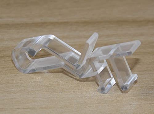 1-7/8 Inch Hidden Channel Valance Clips for Wood Blinds - 10 Pack