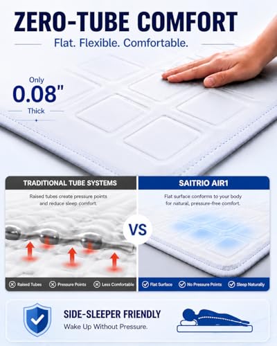 Cooling Mattress Pad for Hot Sleepers - Hydro-Powered Air1, Twin Size