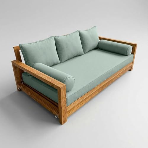 Outdoor Daybed Cushion Covers - Mattress & Bolster Pillow Slipcovers