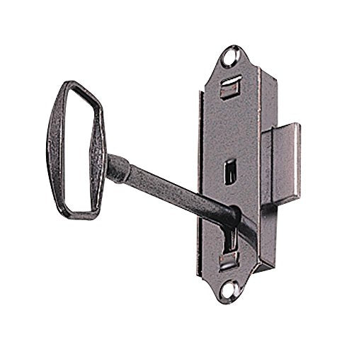 ROCKLER Surface Mounted Grandfather Clock Lock - Keyed Brass Finish, Kid-Friendly