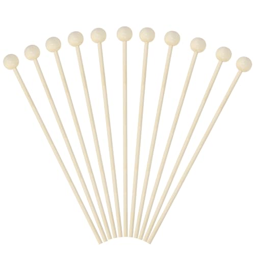 PENTA ANGEL 15cm Natural Wooden Cake Pop Sticks 50 Pack for Desserts & Party Decorations