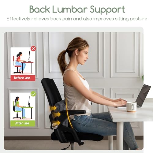Lumbar Support Pillow for Recliner & Office Chair - Dark Grey