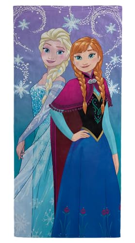 Frozen 2 Snowflake Sister Bath & Pool Towel - Multicolor 28x58 in Cotton