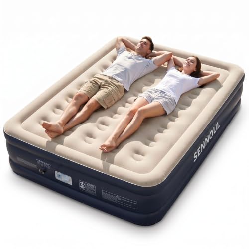 Queen Air Mattress with Built-In Electric Pump - 18" Raised Inflatable Bed