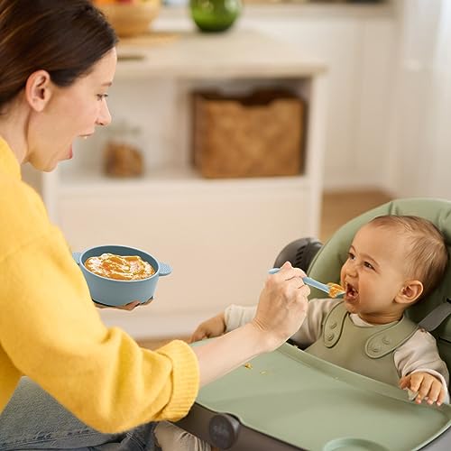 Silicone Baby Feeding Spoons 6 Pack Soft Tip Training Utensils