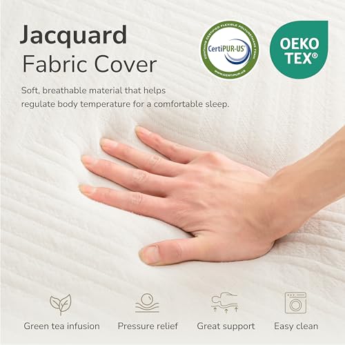 8-Inch Twin Memory Foam Mattress - Cooling Gel Medium Firm Bed in a Box