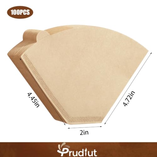 #4 Cone Coffee Filters, 8-12 Cup Unbleached Natural Wood Pulp Paper (200 Pack)